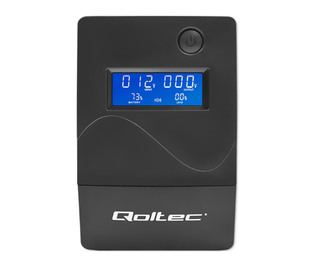 Qoltec Monolith (1000VA/ 600W, 2x Schuko,USB typ B, 2x RJ45) - 1546167 - zdjęcie 2
